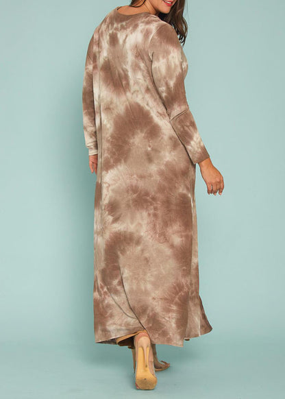 Hi Curvy Plus Size Long Coat Tie Dye Cardigan Made In USA