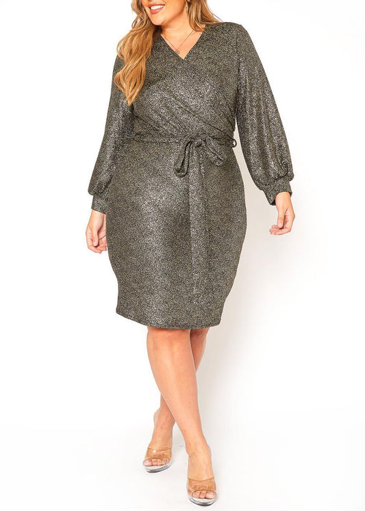 Hi Curvy Plus Size Women Starry Night Party Mini Dress Made in USA