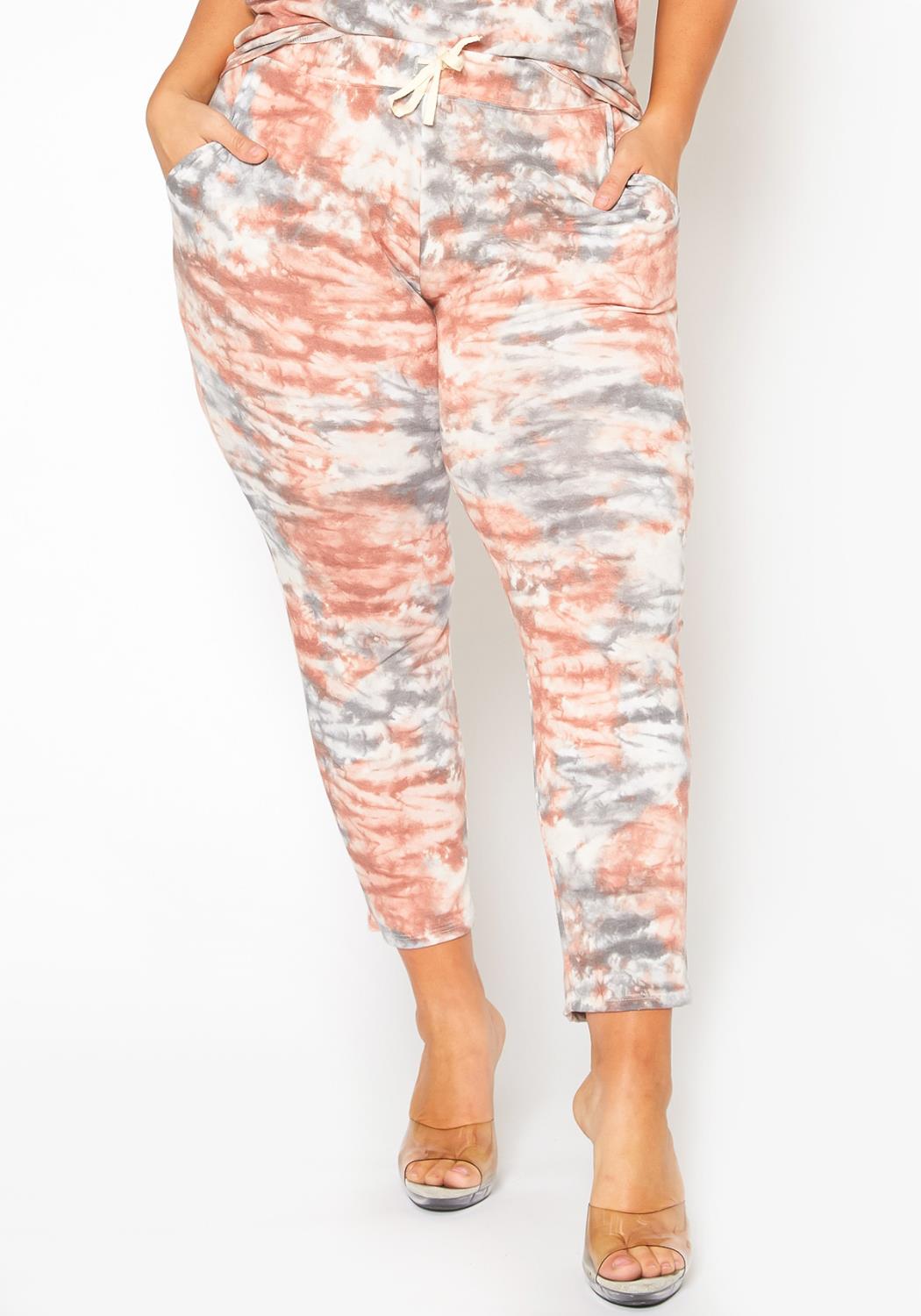HI Curvy Plus Size Tie Dye Lounge Pants