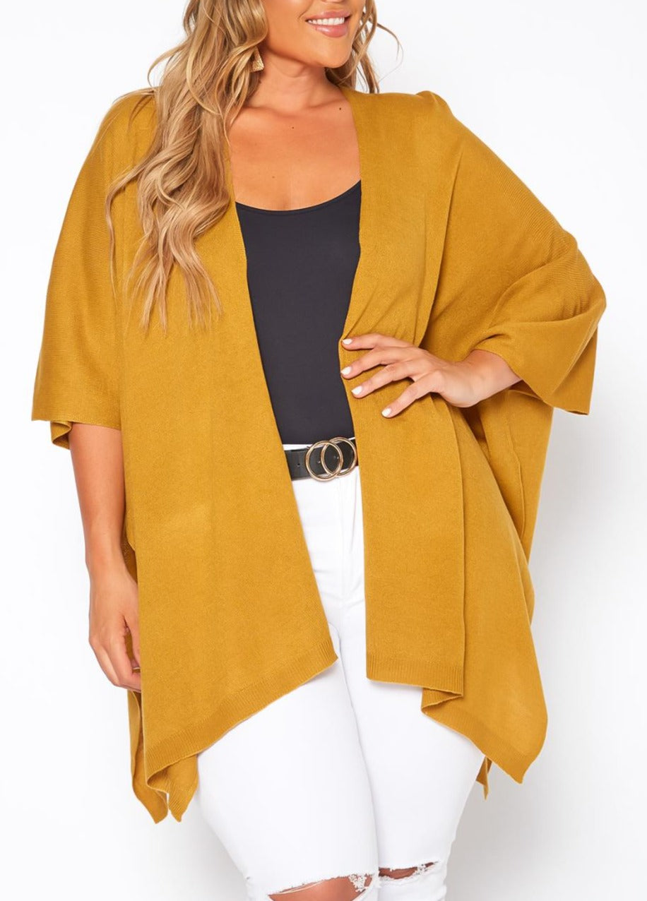 Hi Curvy Plus Size Women Ribbed Knit Cardigan Made In USA