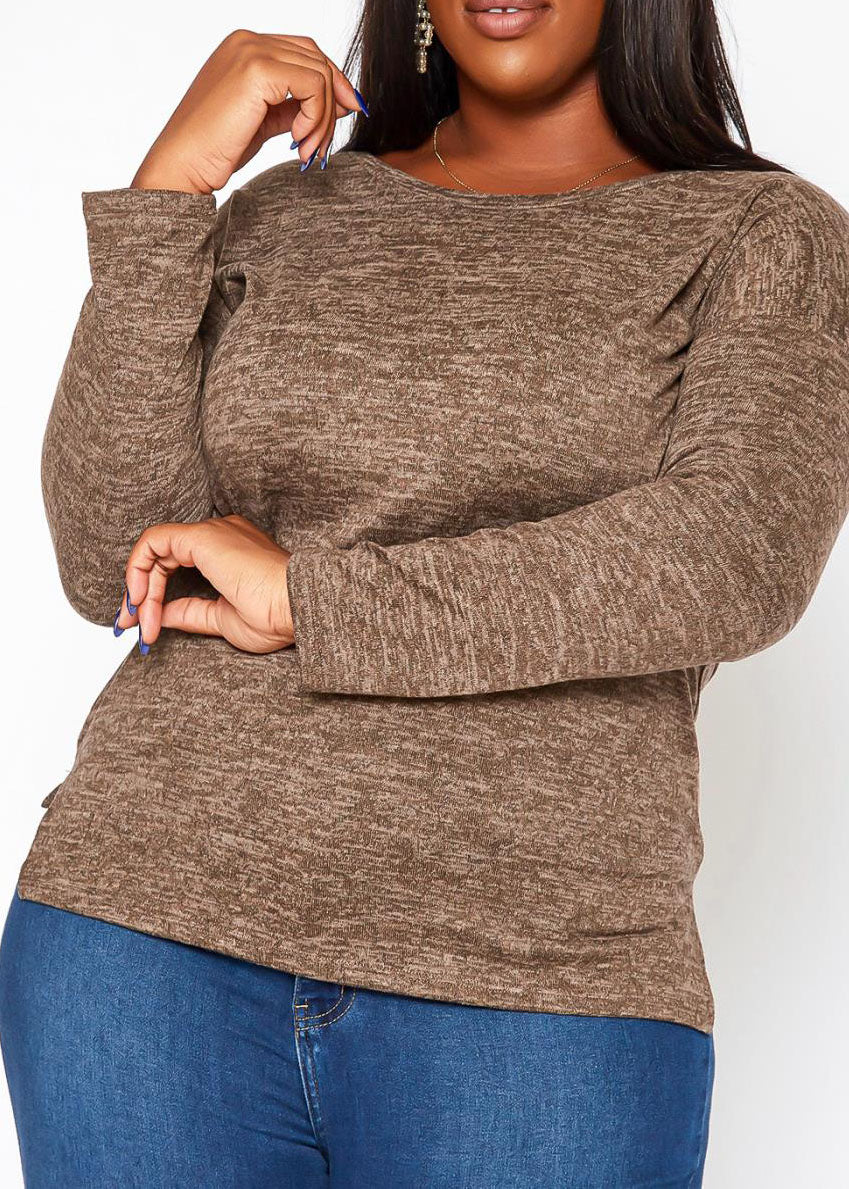 HI Curvy Plus Size Women's Long Sleeve Sweatshirts
