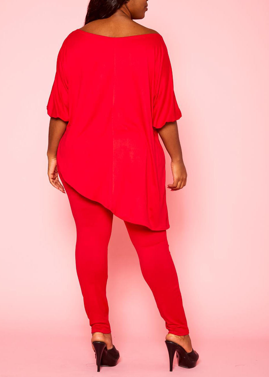 Hi Curvy Plus Size Women Graphic Print Two Piece Set
