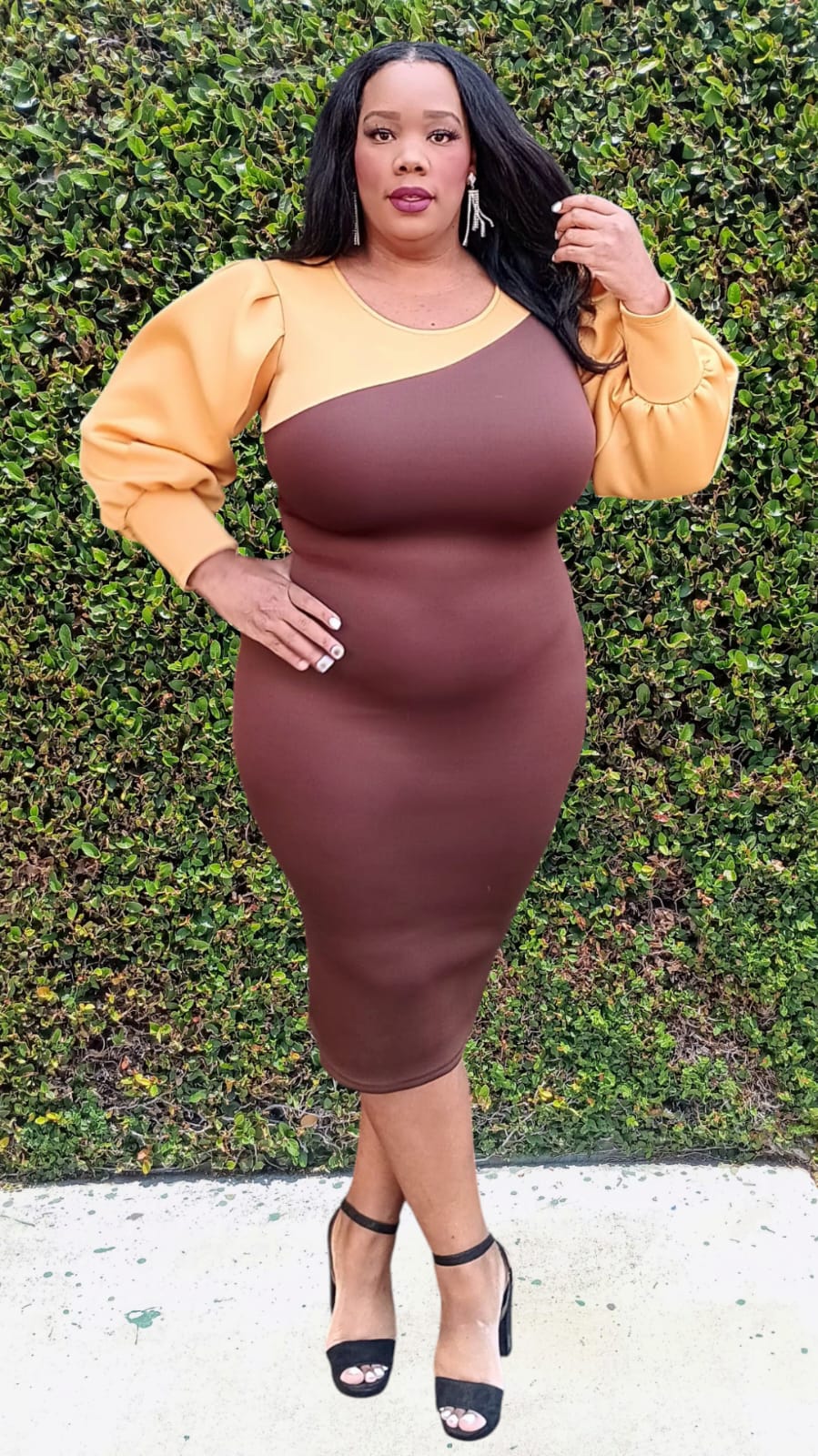 smocked bodycon dress Smocked Bodycon Dress  estelaboutique