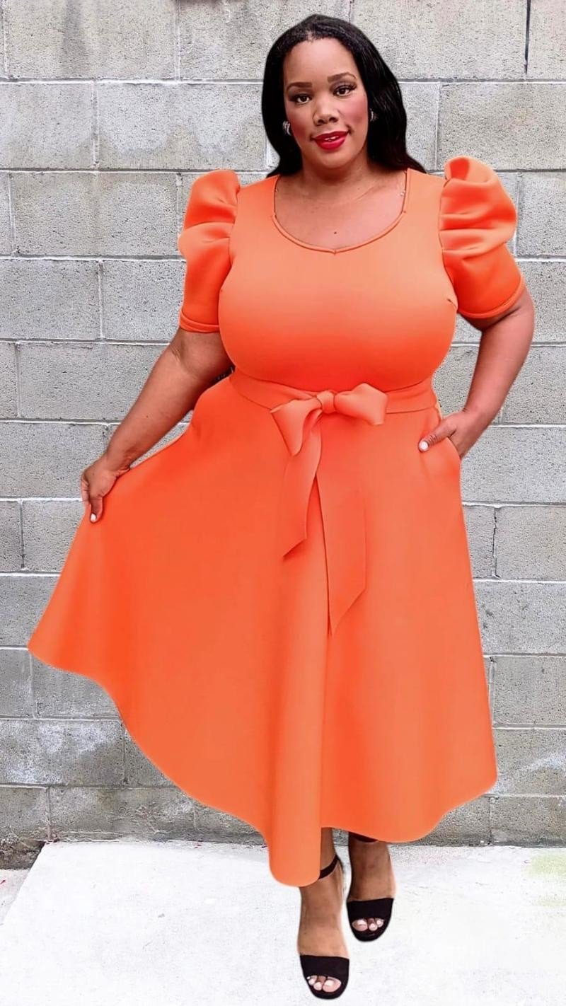 strapless open back dress Orange Lace Applique Prom Dresses Pink Spaghetti Strap Plunging V-Neck Evening Gown 21888 Orange / US16 main image 1